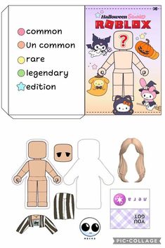 the paper doll is shown with instructions to make it