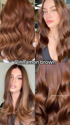 Hair Color For Warm Skin Tones, Cinnamon Brown Hair, Cinnamon Hair Colors, Copper Brown Hair, Cinnamon Hair, Ginger Hair Color, Hair Color Auburn