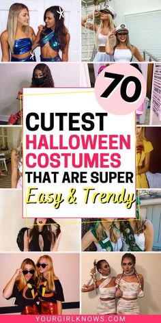 some girls in costumes that are super easy and trendy