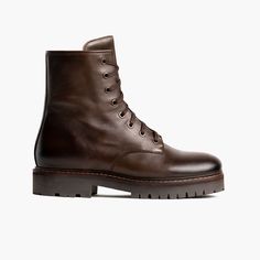 Women's Combat Boot In Java Brown Leather - Thursday Boot Company Women’s Combat Boots, Brown Combat Boots Outfit Women, Brown Combat Boots Outfit, Thursday Boots Women, Combat Boot Outfit, Thursday Boot Company, Brown Combat Boots, Thursday Boots, Boot Companies