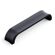 a black door handle on a white background