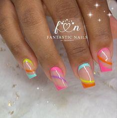 Ombre Nail Art Designs, Makeup Nails Designs, Spring Acrylic Nails, Manicure Nail Designs, Hippie Nails, Sassy Nails, Stylish Nails Designs, Colorful Nail