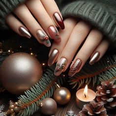 Christmas Nails Short, White Christmas Nails, Nail Magic, Nails Sparkle, Beautiful Nail Art, Christmas Nail Art, Nails Short