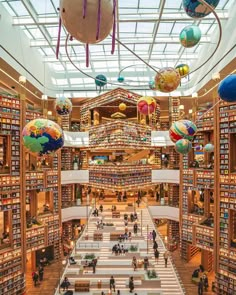 a large library filled with lots of books