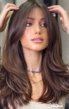 Hairstyles For Layered Hair, Long Brown Hair, Haircuts Straight Hair, Haircuts For Medium Hair, Long Hair With Bangs, Haircut For Thick Hair, Haircuts For Long Hair, Curtain Bangs, Long Hair Cuts