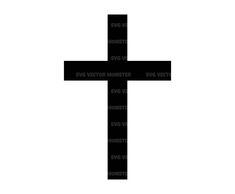 a black cross with words written on it