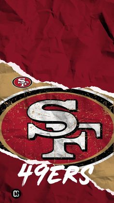 San Francisco 49ers torn effect Wallpaper San Francisco 49ers Art, Sf Wallpaper, Pro Football Teams, 49ers Players