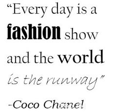 a quote from coco chan about fashion