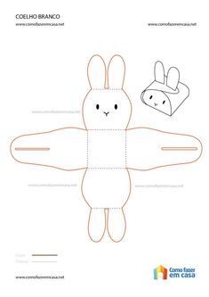 the paper doll is cut out to make it look like an animal with ears and tail