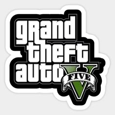 the logo for grand theft auto