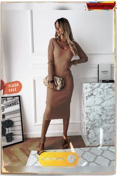 New Fahion Autumn & Spring Women's Long Sleeve Dress V-neck Casual Dresses Soid Color Stripe Bodycon Dress Plus Size Long Dress Bodycon Dress Plus Size, Plus Size Long Dress, Casual Midi Dresses, Plus Size Long Dresses, Bodycon Casual, Bodycon Sweater, Bodycon Sweater Dress, Striped Bodycon Dress, Women Long Sleeve Dress