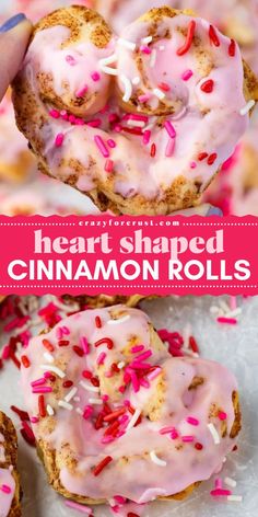 Make your loved ones smile with an easy Valentine’s Day breakfast! These Heart Shaped Cinnamon Rolls use 3 ingredients, sprinkles included! Quick, cute, and filled with love! Holiday Brunch Party, Shaped Cinnamon Rolls, Heart Shaped Cinnamon Rolls, Easy Cinnamon Rolls, Overnight Cinnamon Rolls, Easy Cinnamon Rolls Recipe, Fun Breakfast, Cinnamon Rolls Easy, Easy Brunch Recipes