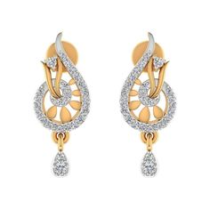 Product :- Earring Metal :- 14k White & Yellow Gold Metal Wt :-  1.80 gms Diamond Wt :- 0.29 Cts Diamond Color :- IJ Clarity :- SI Customization / Replacements  It's easy to create jewellry that's perfect for you. Change the materials to suit your style and budget: Ruby, Emerald, Blue Sapphire, Amethyst, Topaz, Garnet, Peridot, etc. I am happy to quote you the price. Also it can be made of 14K, 18K white, yellow, rose gold, contact me and I can give you a price quote. Shipping information : ► Tracking number  ► Insurance  ► Expedited / Express shipping - check our "shipping upgrades" when you checkout  IMPORTANT: * Customer service is available 7 days a week ** For wholesale discounts please contact me  All jewellry items will come to you nicely packaged inside a fancy gift box.  The stone Drop Earrings Wedding, Mom Daughter Gifts, Sport Shirt Design, Dangle Earrings Wedding, Bali Earrings, Emerald Blue, Gold Bridal Jewellery, 3d Printed Jewelry, Earring Wedding