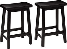 Mainstays Indoor Counter Height Backless Saddle Wood Stool Set of 2 In Black. - Walmart.com Bar In Casa, Saddle Stools, Kitchen Counter Stools, Into The Wood, Stools With Backs, Amazon Basics, Wood Stool, Counter Height Bar Stools, Into The Woods