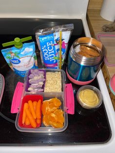 the meal is prepared and ready to be eaten on the stove top in the kitchen