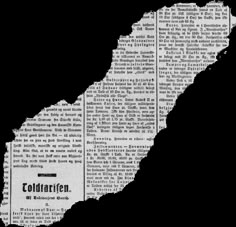 an old newspaper clipping with the word coldharen written in black and white