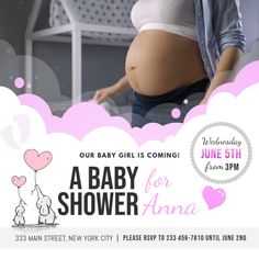 a baby shower is being held for the pregnant girl