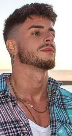 Different & Trendy Undercut Hairstyle Ideas for Men | Every Variation of the Men’s Undercut Hairstyle (Detailed Gallery) Scruffy Beard Short, French Beard Styles Men, Low Beard Styles, Soccer Hairstyles Men, Short French Crop, Short Fringe Haircut Men, Low Fade Taper, Short Fringe Haircut, Flow Haircut Men