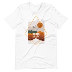 Peace Be Still Faith Based T Shirt - Discover Inner Peace Looking for spiritual t shirts that inspire and bring you closer to God? Our "Peace Be Still" faith based t shirts are designed to be just that—a wearable reminder of Jesus' calming presence, inspired by Matthew 8:23-27. The shirt's serene nature graphic and the words “peace be still” evoke the power of faith to calm any storm, just as Jesus did. Key Features: Crafted from 100% combed and ring-spun cotton for softness and lasting comfort. Peace Be Still, Inner Harmony, Serene Nature, Closer To God, Finding Inner Peace, Faith Based, Inner Peace, Be Still, Spun Cotton