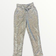 Brand New Without Tags!! From Nordstrom Size Xs Chelsea 28 Silver Sequence Ruched Waist With Belt Loops Lined Pant Joggers Two Front Pockets Tie Waist Inseam Is 26 Inches Flat Lay Waist Is 13 Inches So Total Is 26 Inches #855 Track Pants, Flat Lay, Pant Jumpsuit, Pajama Pants, Chelsea, Pants For Women, Nordstrom, Brand New, Tags