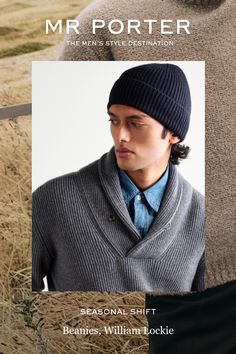 William Lockie uses the pure water of the River Teviot to wash its Mongolian cashmere for an even softer handle. This beanie is knitted in a ribbed stitch that makes it really snug and insulating. Style it slouchily or roll the edge to create a neat cuff. Beanie For Men, Tuxedo Style, Cashmere Beanie, Luxury Sneakers, Common Projects, Pure Water, Casual Blazer, Classic Sneakers, Espadrille Shoes