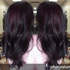 Black Cherry Hair Color Dark, Merlot Hair Color, Black Cherry Hair Color, Cherry Hair Colors, Best Hair Color, Dark Red Hair