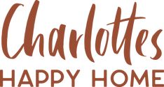 charlotte's happy home logo with the words charlotte's happy home on it