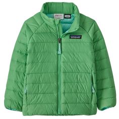 evo.com | Patagonia Down Jackets > Come on, you love your down sweater - why hold back when it comes to outfitting the kiddo? The Patagonia Down Sweater is the one you seek, fully featured and built of NetPlus® 100% Postconsumer Recycled Nylon Ripstop over real 700 Fill-Power Duck and Goose down. It's Patagonia, so you know it's good and goes easy on the environment as well. Two Zippered Handwarmer Pockets with Flat Drawcord Pulls Regular Fit Full-length Zipper with Wind Flap; Zipper Garage Elim Ocean Plastic Pollution, Patagonia Baby, Baby Patagonia, Kids Winter Jackets, Patagonia Down Sweater, Patagonia Kids, Types Of Insulation, Mountain Sports, Sweater Layering