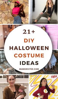 halloween costume ideas for girls with text overlay that reads 21 diy halloween costume ideas