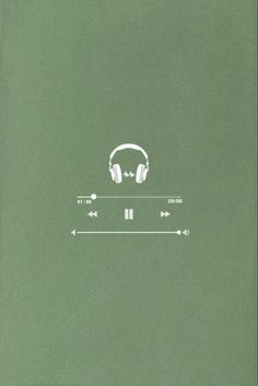 an image of headphones on green paper