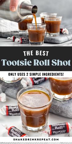 the best tootsie roll shot only uses 2 simple ingredients