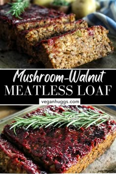 meatloaf with cranberry sauce and fresh herbs is the perfect way to use up those leftover meatloaf