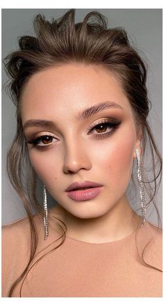 Make Up Mata, Soft Make-up, Wedding Eyes, Wedding Hairstyles And Makeup, Wedding Eye Makeup, Glam Wedding Makeup, Wedding Makeup For Brown Eyes, Casual Makeup, Bridesmaid Hair Makeup