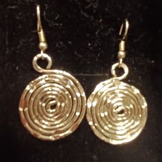 Super Unique!! Brand New Pair Of Greek Handcrafted Traditional Swirl Spiral Design Dangle Earrings!These Earrings Are Stunning!! Gold Tone. Brand New ! Amazing Quality And Style Wire Wrapped Spiral Jewelry, Metal Spiral Earrings With Ear Wire, Spiral Metal Earrings With Ear Wire, Handmade Swirl Earrings As Gift, Handmade Swirl Earrings For Gifts, Swirl Shaped Metal Earrings For Gift, Swirl Shaped Metal Earrings As Gift, Handmade Swirl Metal Earrings, Handmade Metal Swirl Earrings