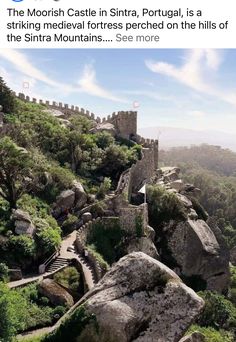 an image of a castle on top of a mountain