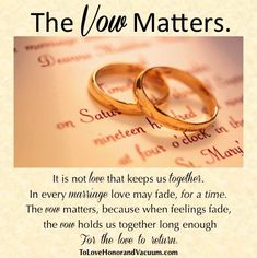 two wedding rings sitting on top of a piece of paper with the words, the love matters