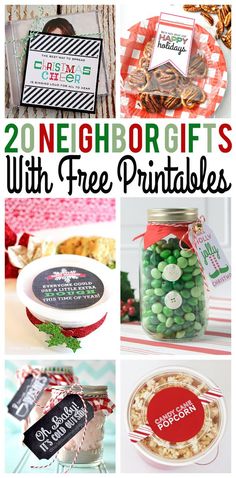 there are many gifts in the jar with free printables