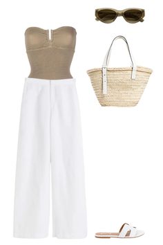 Style White Linen Pants, How To Wear Linen Pants, Linen Pants Outfit Ideas, How To Style Linen Pants, Minimal Summer Style, Style Linen Pants, White Linen Pants Outfit, French Style Clothing, Pants For Summer