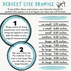 an info sheet describing how to use the perfect size prom ring for your wedding dress