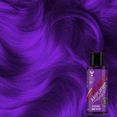 Electric Amethyst™ - Amplified™ | Semi Permanent Hair Color - Tish & Snooky's Manic Panic Permanent Purple Hair Dye, Lightening Hair, Purple Hair Dye, Bright Purple Hair, Manic Panic Hair Color, Permanent Hair Dye Colors, Bob Length, Manic Panic Hair, Short Hair Up