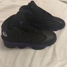 Jordan Purple 13’s Size Youth 5. Was Given As A Gift Worn Once, They Are Like Brand New! Any Questions I’m Am Here To Answer Any Black And Purple Air Jordans, Casual Purple Lace-up Basketball Shoes, Casual Purple Basketball Shoes For Streetwear, Purple Mid-top Sporty Basketball Shoes, Purple Mid-top Basketball Shoes, Purple Sporty Jordan Shoes For Streetwear, Sporty Purple Jordan Shoes For Streetwear, Sporty Purple Mid-top Jordan Shoes, Purple Mid-top Jordan Shoes For Streetwear