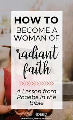 a woman wearing a hat with the words how to become a woman of radiant faith