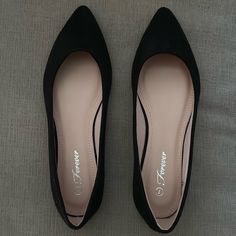 Faux Suede Flats. Nwob. Black Pointed Toe Flats, Suede Flats, Pointed Toe Flats, Flat Color, Flat Shoes Women, Faux Suede, Loafer Flats, Loafers, Size 7