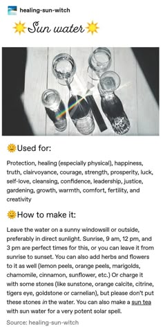 Uses For Sun Water, Sun Witch, Witches Broom, Water Witch, Spells For Beginners, Broom Closet, Wiccan Magic