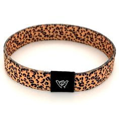 "Accessorize with our popular Leopard print band. Available sizes:  Extra Small 5.5\" (petites + kids) Small 6.5\" (most common fitting size) Medium 7.5\" (large wrists) Large or Anklet 8.5\" (very large wrists or anklet) 3/8\" Width Reversible surf, music and beachy prints. Elastic blend material, can stretch to desired fit. Packaged in natural drawstring gift pouches. Machine washable. Chlorine and saltwater safe." Coastal Bracelet, Beachy Prints, Surf Music, Gear Ring, Beach Bracelet, Flower Band, Beach Bracelets, Friendship Jewelry, Cool Iphone Cases