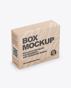 the box mockup is ready to be used for packaging