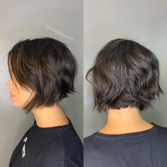 Camy Moury - Hair Stylist ✂️💥 on Instagram: “#bobhaircut é uma das maneiras mais estilosas de sentir o vento na nuca! 😍💥 E num calor desse de Recife então, hein?! 🌞 Bora? ✨✂️ . . . .…” Good Hair Ideas, Wavy Bob Haircut, Wavy Bob Haircuts, Thick Hair Cuts, Extension Hair, Short Bob Haircuts, Short Hair Haircuts, Good Hair