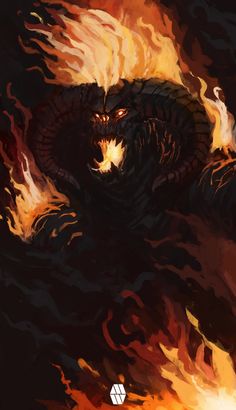 an image of a monster with fire coming out of it's mouth