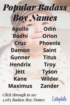 a poster with the names of popular baby names