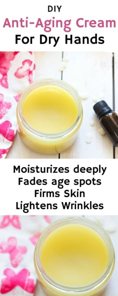 DIY Anti-Aging Cream For Dry Hands | Alluring Soul Diy Anti Aging Cream, Diy Anti Aging, Creme Anti Age, Anti Aging Creme, Hand Creams, Aging Beauty, Aging Face, Aging Cream